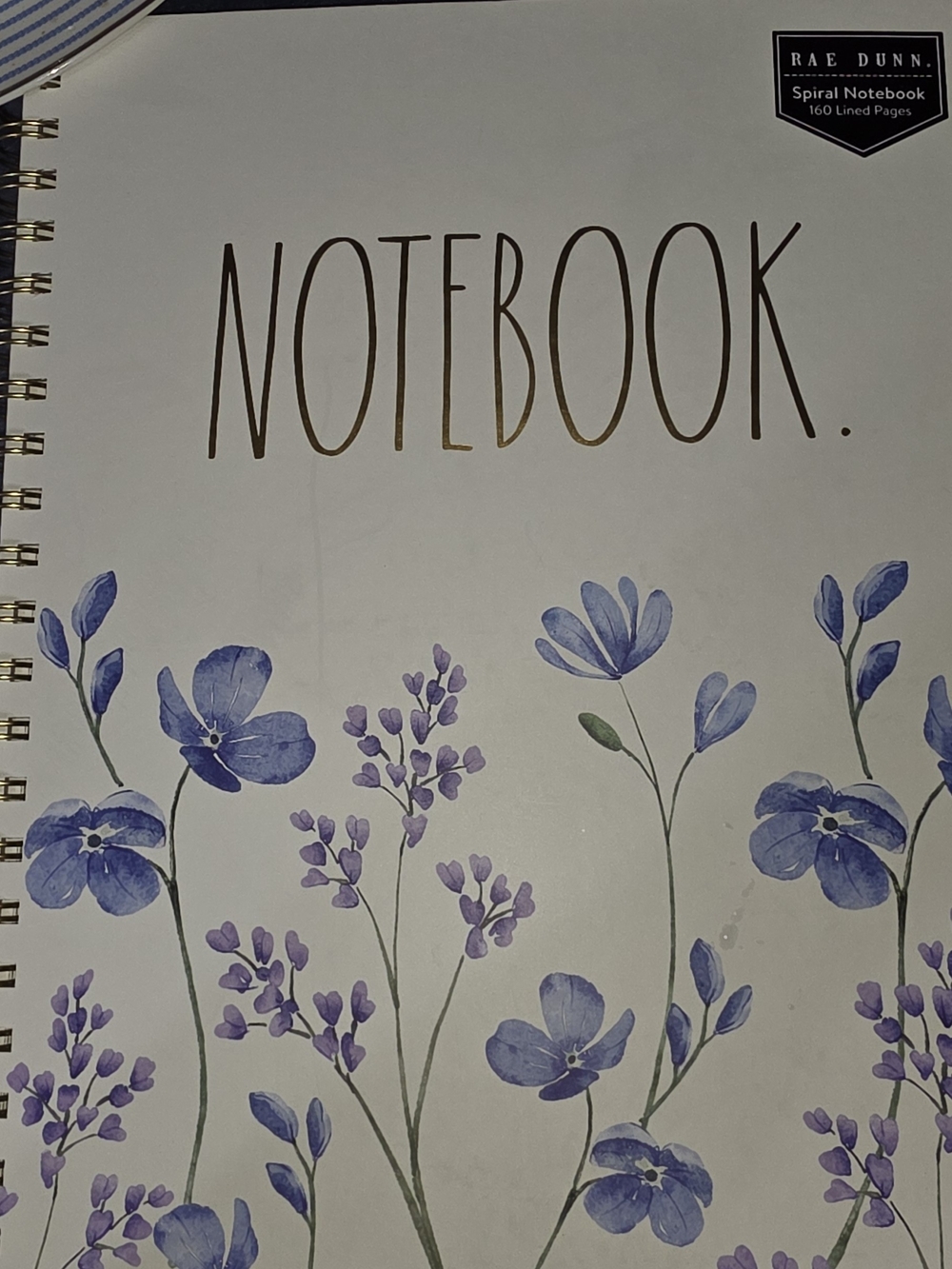 Rae Dunn Black & White Spiral Notebook